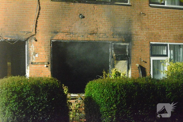 Drone ingezet bij zware woningbrand