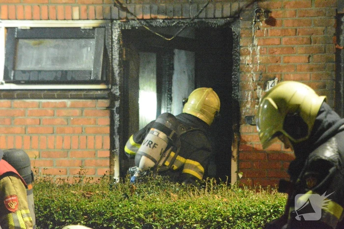 Drone ingezet bij zware woningbrand