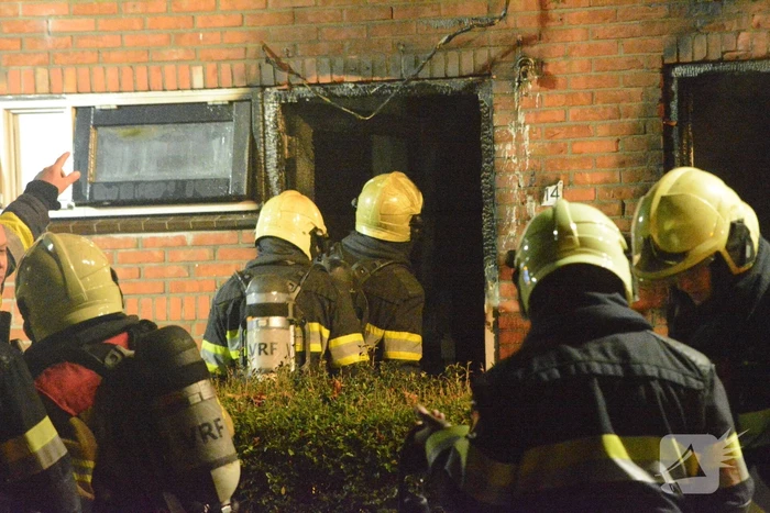 Drone ingezet bij zware woningbrand