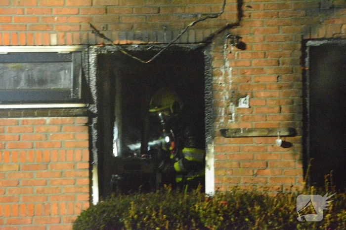 Drone ingezet bij zware woningbrand