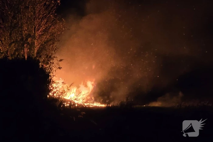 Buitenbrand legt stacaravan in de as
