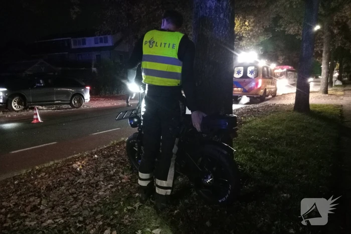 Botsing tussen een fatbike en een auto