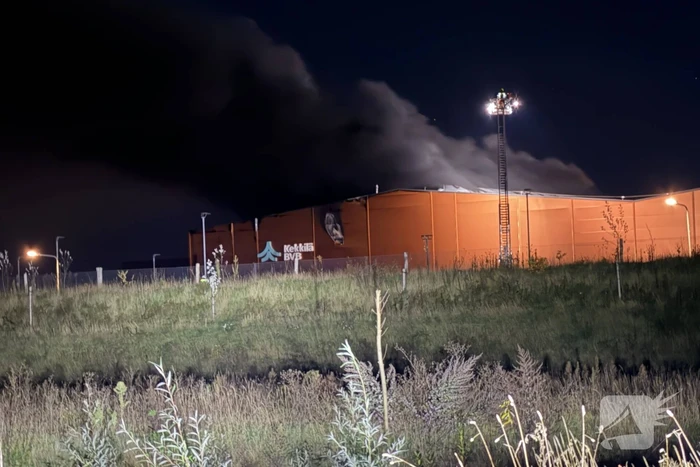 Brand in bedrijfspand leidt tot grote brandweeractie