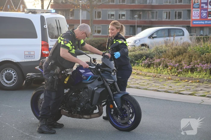 Ongeval op rotonde veroorzaakt opstopping