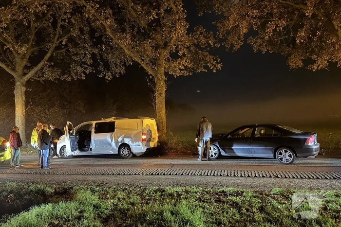 Meerdere gewonden na botsing door mist