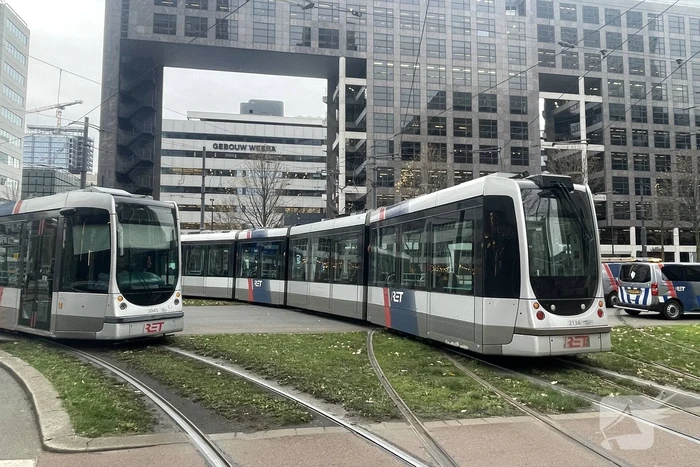 Stroomstoring legt trams stil