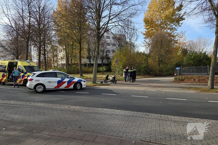 Scooterrijder gecontroleerd na ongeval