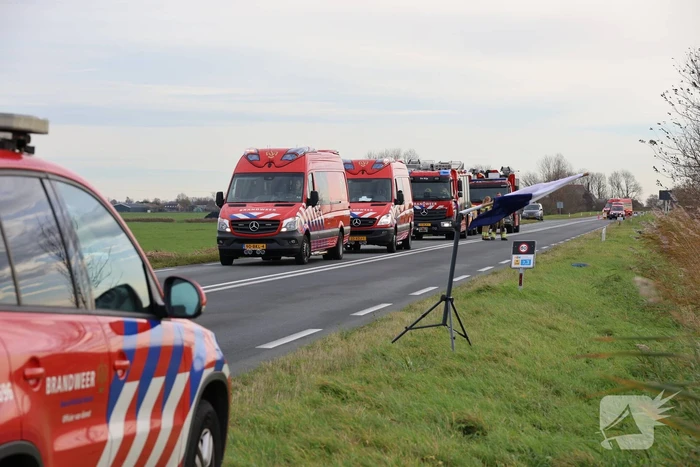 Grote zoekactie na melding te water