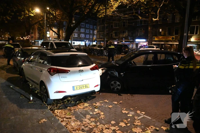 Ongeval na negeren stopteken politie