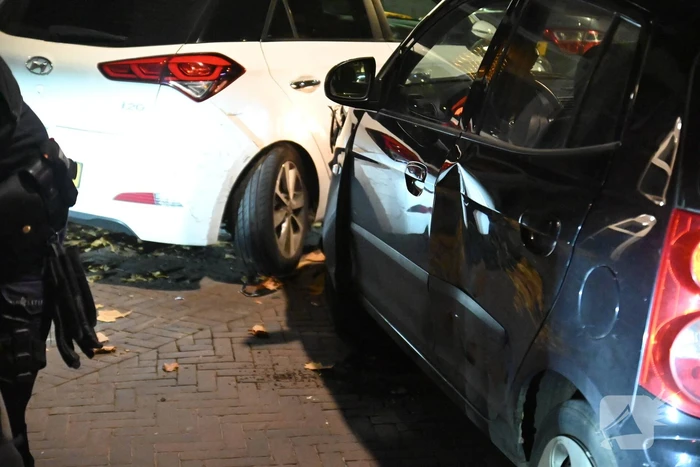 Ongeval na negeren stopteken politie