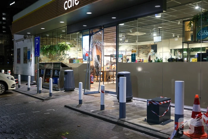 Mislukte diefstal in tankstation
