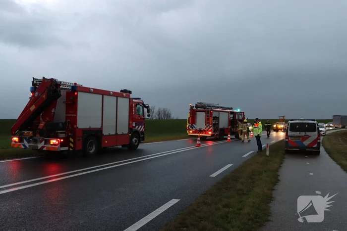 Hulpdiensten massaal naar ongeval