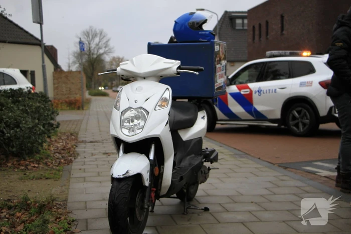 Maaltijdbezorger raakt lichtgewond bij ongeval