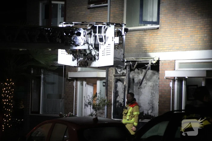 Vlammenzee in kamer van woning