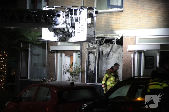 Vlammenzee in kamer van woning