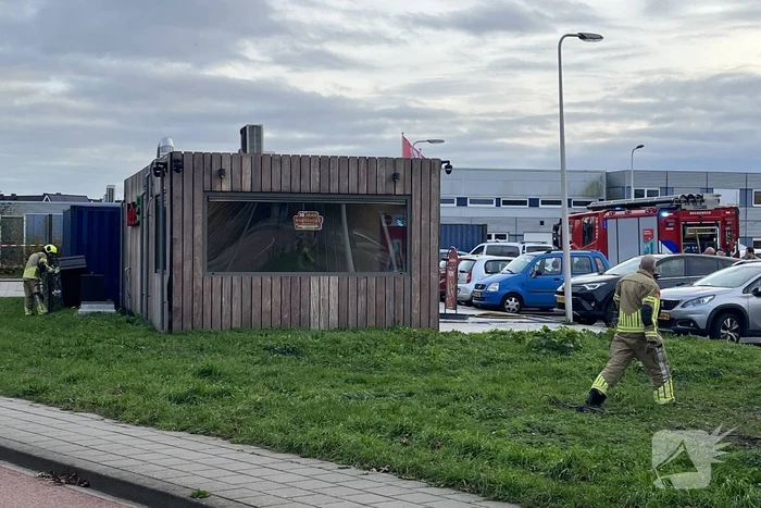 Brandweer snel ter plaatse bij snackbar