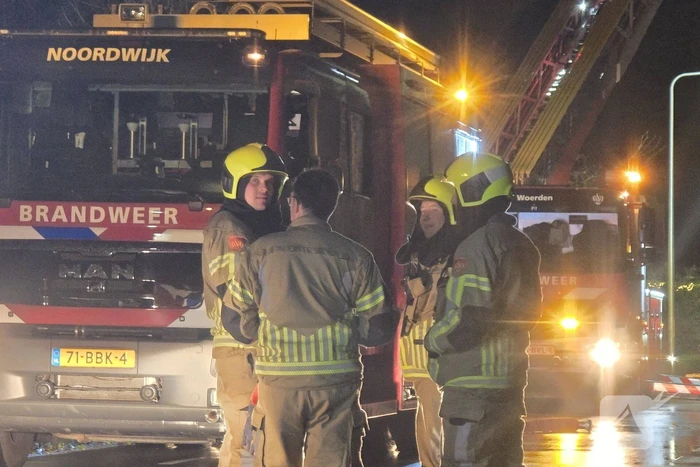 Brand in schoorsteen van woning