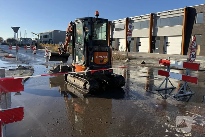 Straten onder water door lekkage