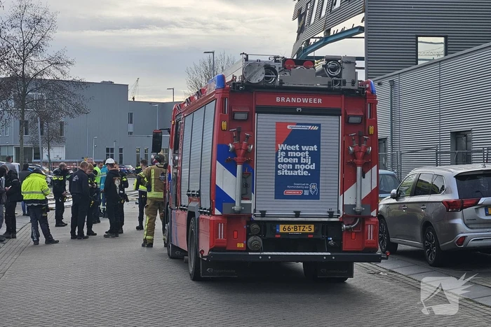 Bedrijfspand deels ingestort
