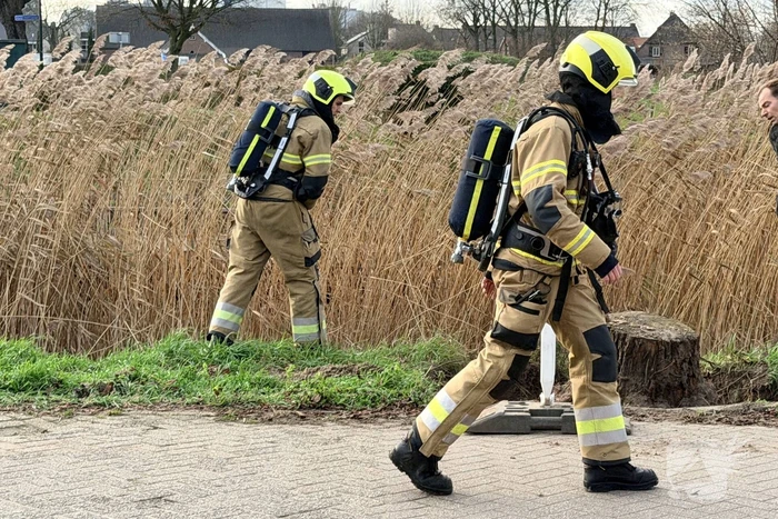 Gaslek na ongeval bij graafwerkzaamheden