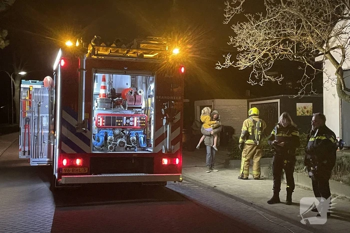 Brandweer bestrijdt woningbrand