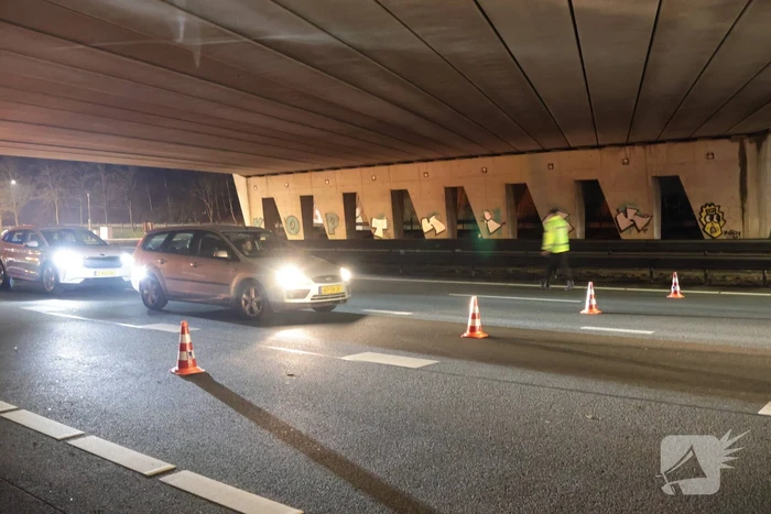 Zes voertuigen betrokken bij kettingbotsing op snelweg