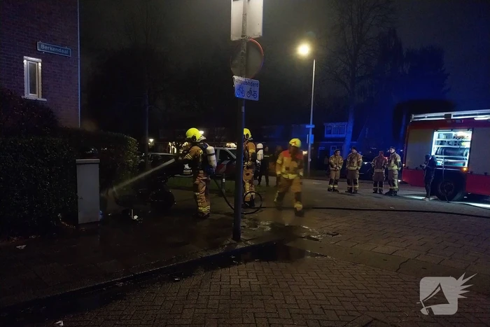 Deelscooter volledig uitgebrand