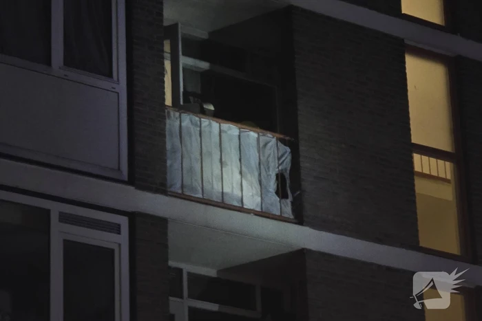 Balkonbrand door vuurwerk snel gedoofd