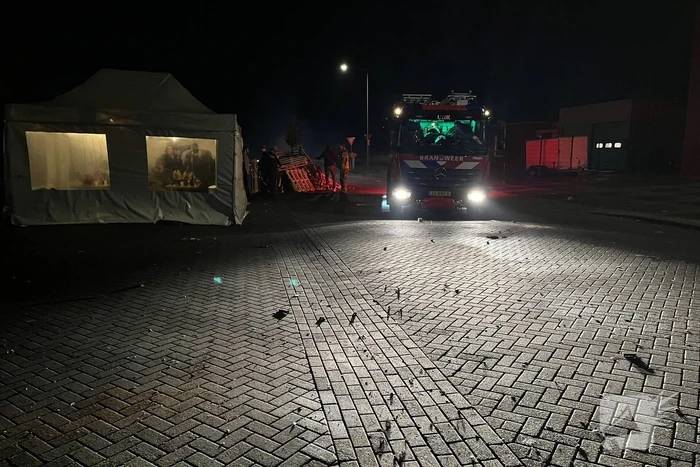 Brandweer reageert op brandmelding en brandstichting