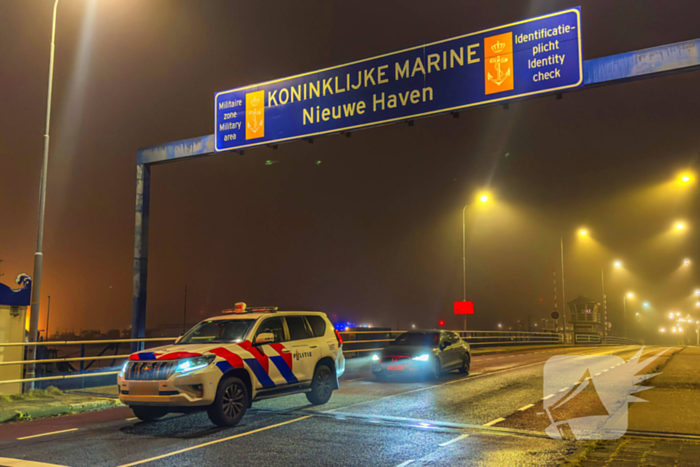 Persoon overleden na te water raking op Marineterrein