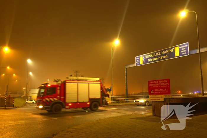 Persoon overleden na te water raking op Marineterrein