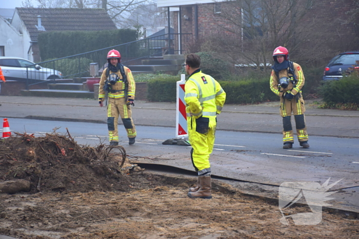 Verwijderen boomstronk veroorzaakt gaslekkage
