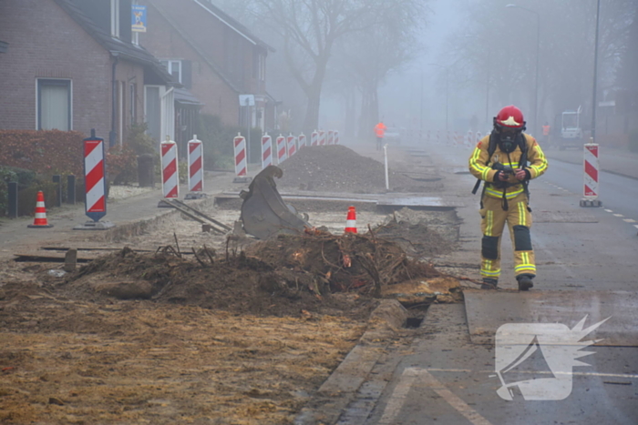 Verwijderen boomstronk veroorzaakt gaslekkage