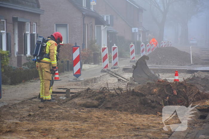 Verwijderen boomstronk veroorzaakt gaslekkage