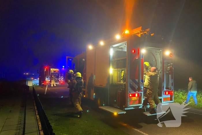Brandweer groots ingezet voor woningbrand