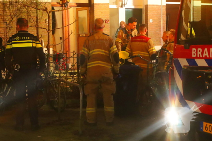 Brandweer ingezet voor een woning brand