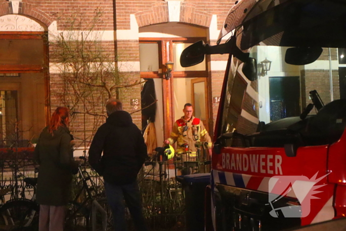 Brandweer ingezet voor een woning brand