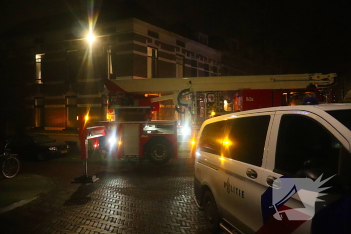 Brandweer ingezet voor een woning brand