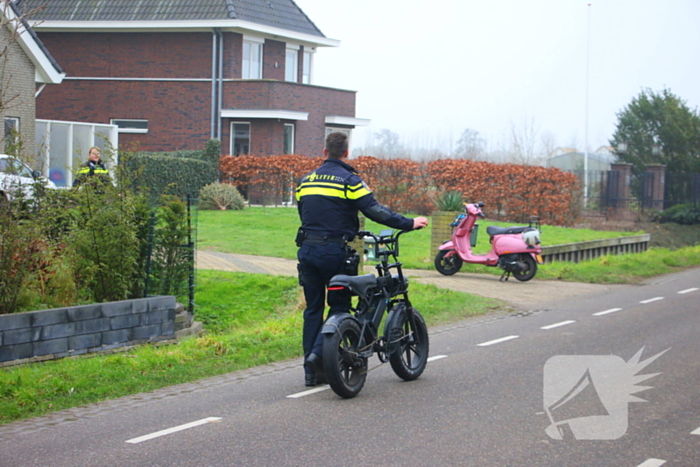 Botsing tussen fatbiker en scooterrijder