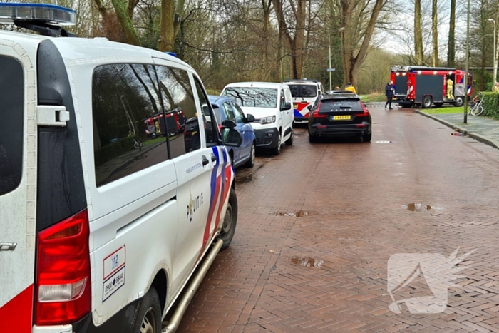 Balkon zwartgeblakerd na brand bij conflict
