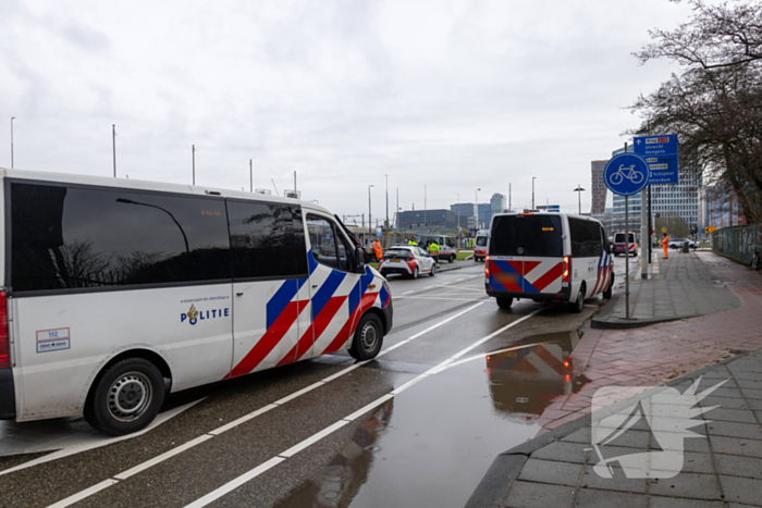 Veel politie aanwezig wegens demonstratie
