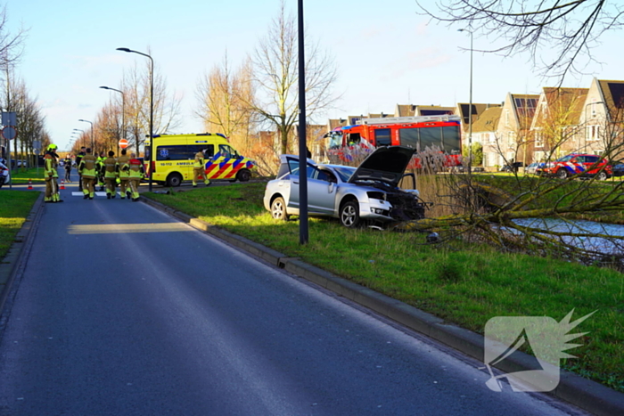 Flinke schade nadat automobilist op boom botst