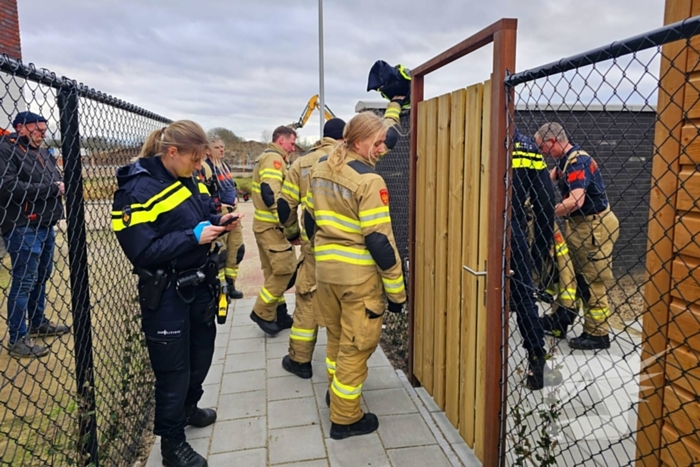 Brandweer bevrijdt persoon uit wasmachine