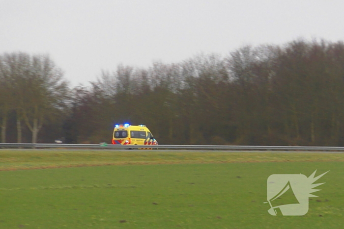 Rijksweg A58 afgesloten vanwege inzet hulpdiensten