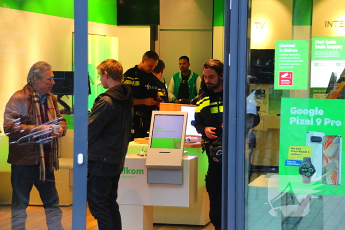 Politie houdt verdachte aan voor poging overval op telefoonwinkel