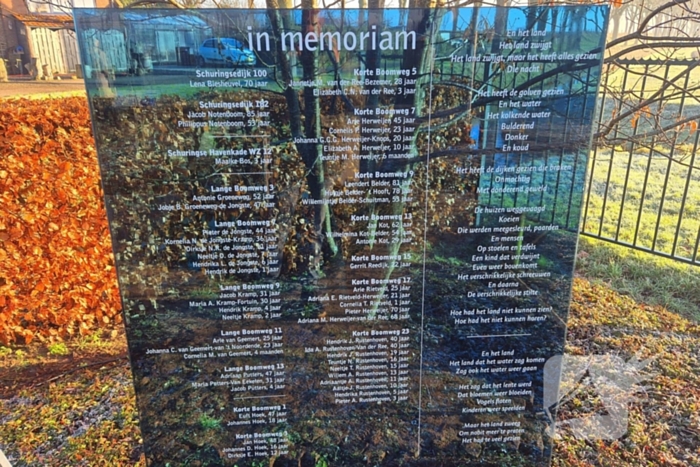 Herdenking slachtoffers watersnoodramp