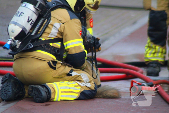 Flinke rookontwikkeling bij brand in winkel