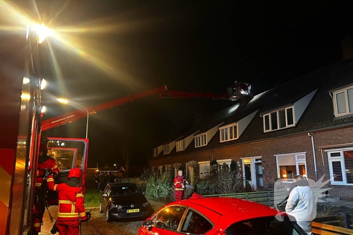Brandweer ingezet voor een schoorsteenbrand