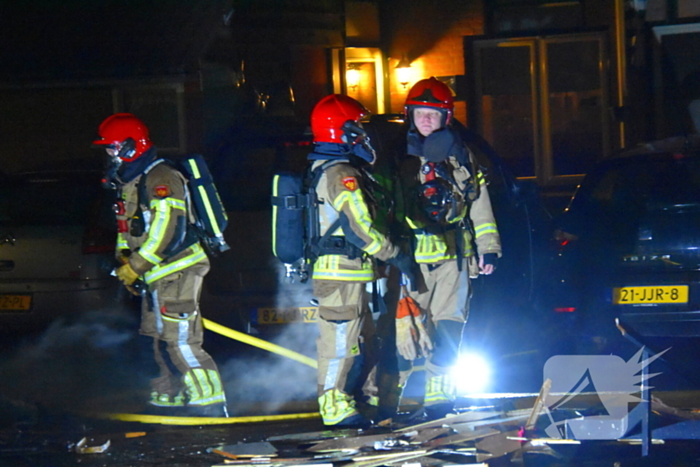 Brand in vuilniswagen