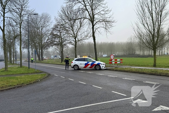 Gasleiding geraakt tijdens werkzaamheden